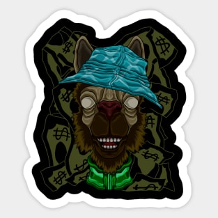 Alpaca vintage fashion Sticker